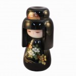 Urushi-Kokeshi Hatsukoi Black