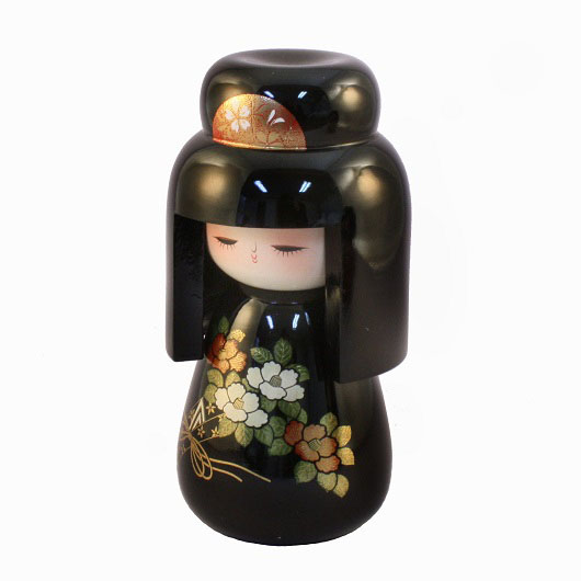 Urushi-Kokeshi Hatsukoi Black