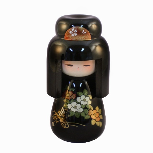 Urushi-Kokeshi Hatsukoi Black