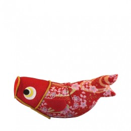 ちりめんのぼり鯉　赤　サンプル1