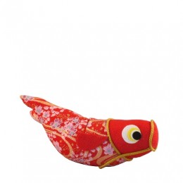ちりめんのぼり鯉　赤　サンプル2