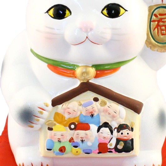 Lucky Cat with Seven Fortune Gods Money Box
