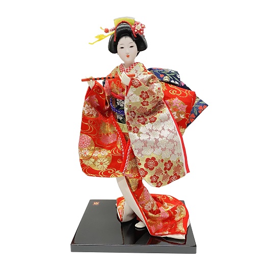 Japanese Doll 6 Kinran Flute  A