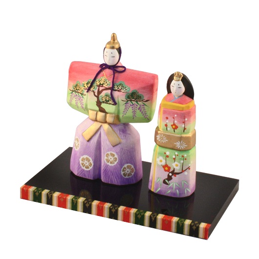 Standing hina doll  colorful