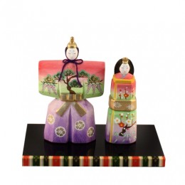 Standing hina doll  colorful sample2