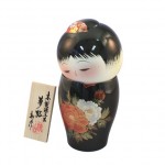 Urushi Kokeshi Yumeji Black