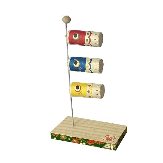 ちぎり和紙　3色ミニ鯉のぼり　サンプル1