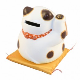 貯金箱　宝くじ大当たり猫　　サンプル2