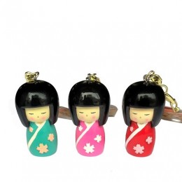 Kokeshi Keyring Sakuradoki Red sample2