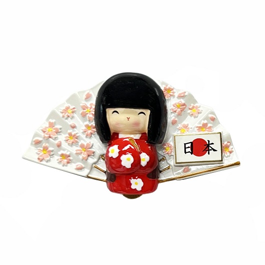 マグネット　扇こけし