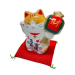 金運万来招き猫（槌持ち）