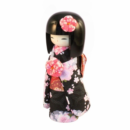 Kokeshi Kyo-Bijin (S）Black （PINK） sample1