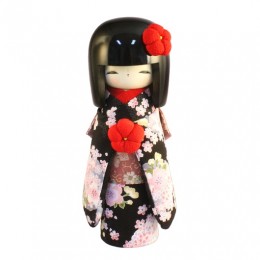 Kokeshi Kyo-Bijin (S）Black （RED） sample2