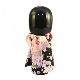 Kokeshi Kyo-Bijin (S）Black （RED） sample3