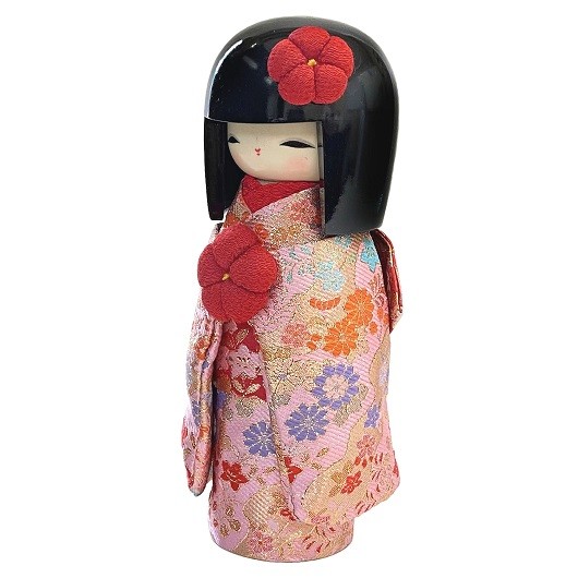 Kokeshi Kyo-BIjin Kinran(L)  Pink sample1