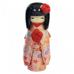 Kokeshi Kyo-BIjin Kinran(L)  Pink sample2