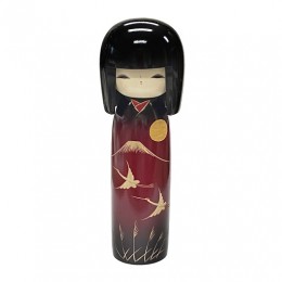Kokeshi Evening Crane sample2