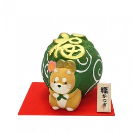 （小）福かつぎ　柴犬　茶　サンプル1