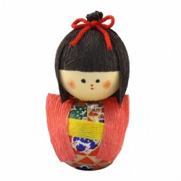 和紙　起き上がり人形　童女　サンプル1