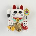 Magnet Lucky Cat (White)