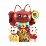 Magnet Lucky Cat (Red)