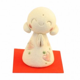 幸せじぞう　ハート　笑顔　ピンク　サンプル1