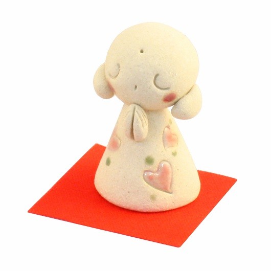 幸せじぞう　ハート　眠り　ピンク　サンプル1